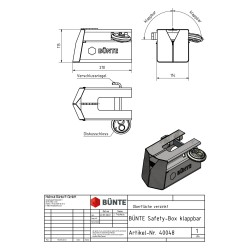 BÜNTE Diebstahlsicherung Safety-Box XL, klappbar