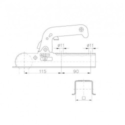 WINTERHOFF WW 8-G, -800 kg, Vkt. 60 mm