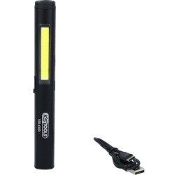 KS TOOLS LED COB Stripe Inspektionslampe 350 Lumen mit UV-Spot LED und Laserpointer