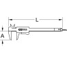 KS TOOLS Taschen-Messschieber 0-150mm, 235mm